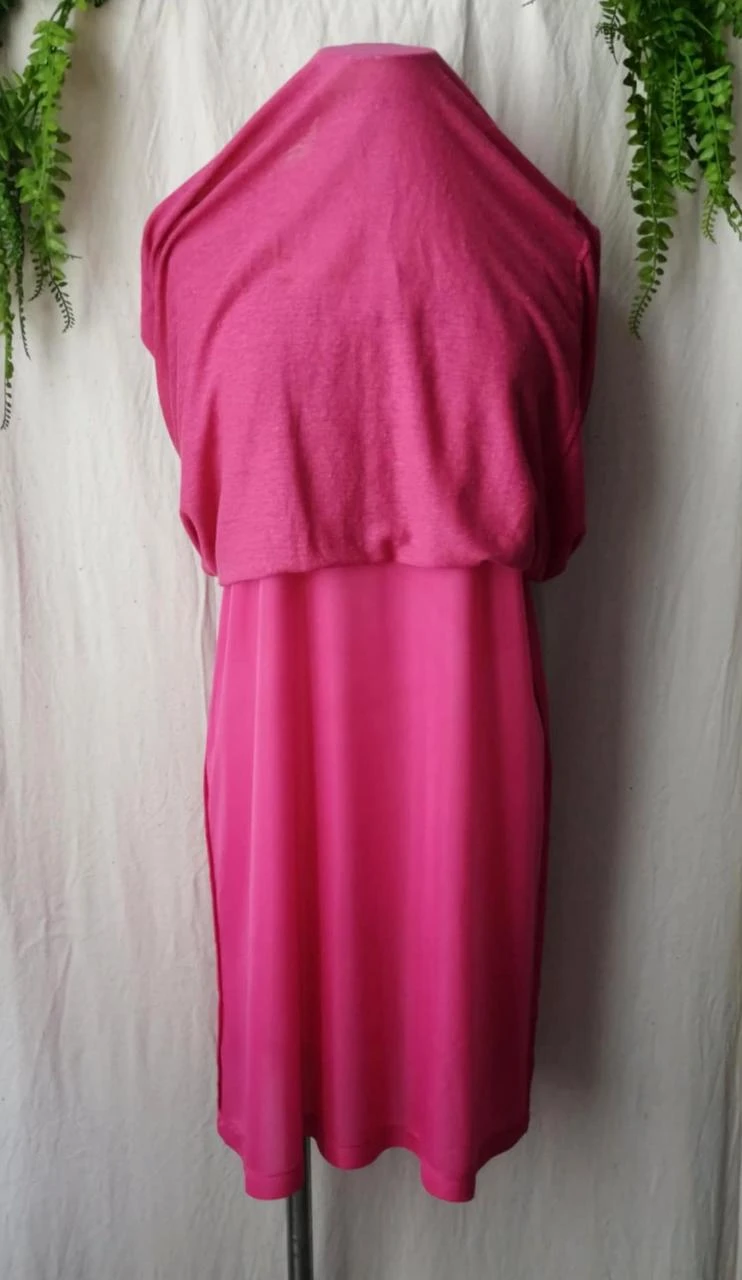 Sleeveless Fuchsia Linen Dress "Zara Collection" – photo 3